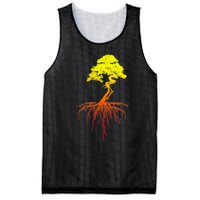 Bonsai Tree Art Sunset Mesh Reversible Basketball Jersey Tank