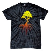 Bonsai Tree Art Sunset Tie-Dye T-Shirt