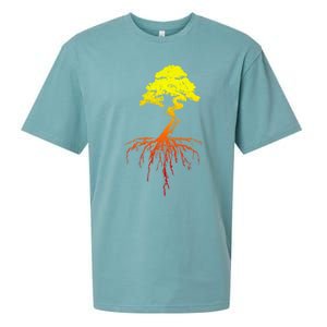 Bonsai Tree Art Sunset Sueded Cloud Jersey T-Shirt