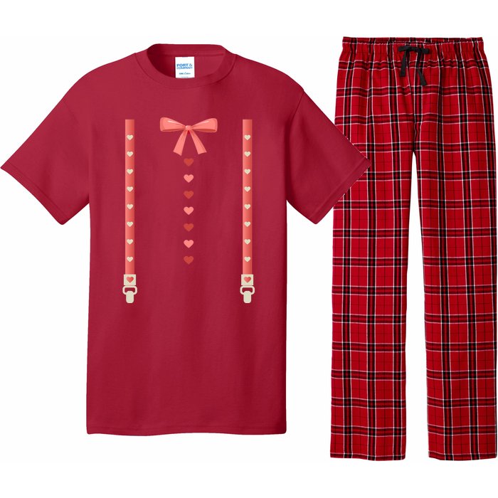 Bow Tie And Suspenders Pajama Set