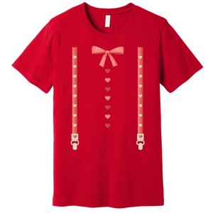 Bow Tie And Suspenders Premium T-Shirt