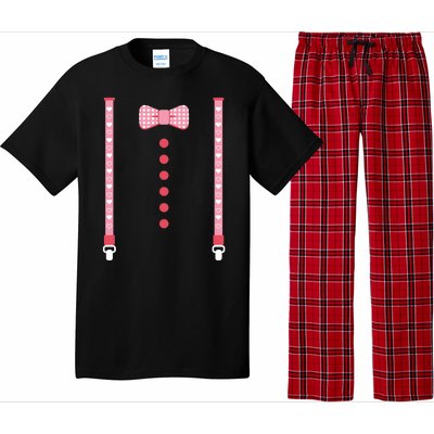 Bow Tie And Suspenders Pajama Set