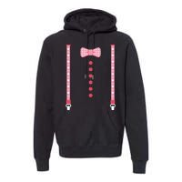 Bow Tie And Suspenders Premium Hoodie