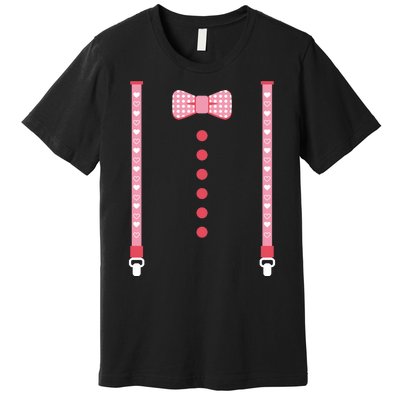 Bow Tie And Suspenders Premium T-Shirt