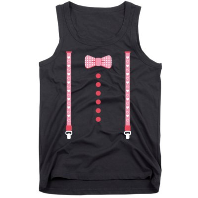 Bow Tie And Suspenders Tank Top