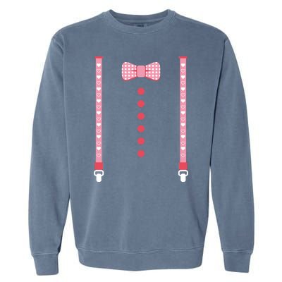 Bow Tie And Suspenders Garment-Dyed Sweatshirt