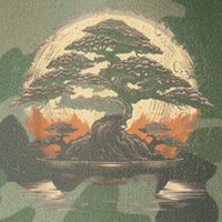 Bonsai Tree And The Rising Sun In Japan Legacy Tie Dye Trucker Hat