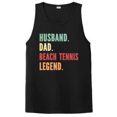 Beach Tennis Athlete Dad Husband Father Gift PosiCharge Competitor Tank