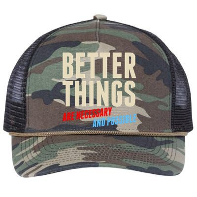 Better Things Are Necessary And Possible Retro Rope Trucker Hat Cap