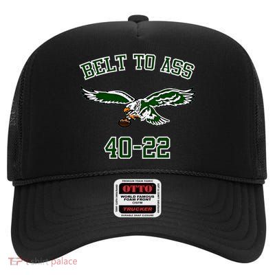 Belt To Ass 40 22 High Crown Mesh Back Trucker Hat