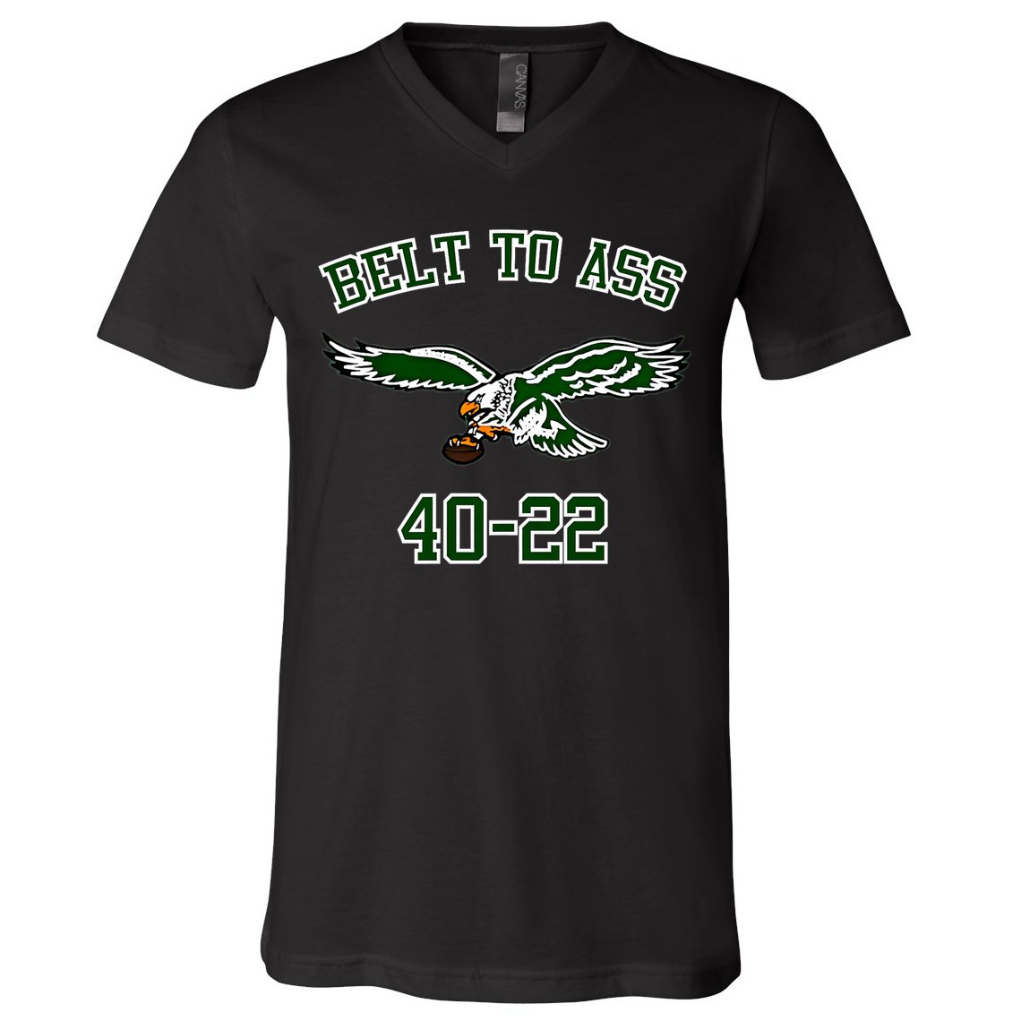 Belt To Ass 40 22 V-Neck T-Shirt