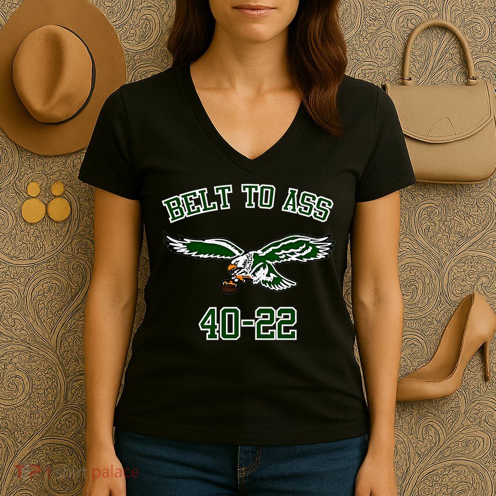 Belt To Ass 40 22 Women's V-Neck T-Shirt