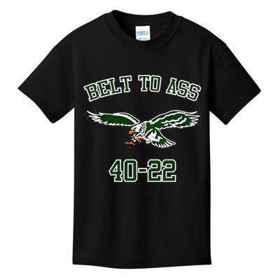 Belt To Ass 40 22 Kids T-Shirt