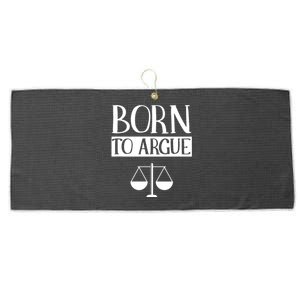 Born To Argue Advocate Law Firm Lawyer Attorney Lawyers Large Microfiber Waffle Golf Towel