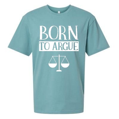 Born To Argue Advocate Law Firm Lawyer Attorney Lawyers Sueded Cloud Jersey T-Shirt