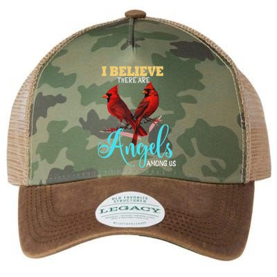 Believe There Are Angels Among Of Us Cardinal Bird Lovers Legacy Tie Dye Trucker Hat