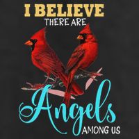 Believe There Are Angels Among Of Us Cardinal Bird Lovers 11oz C Handle Ceramic Mug