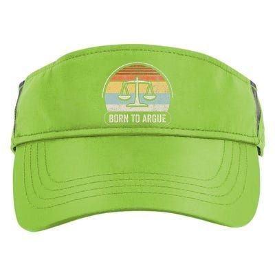 Born To Argue Retro Scales Design Adult Drive Performance Visor