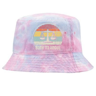 Born To Argue Retro Scales Design Tie-Dyed Bucket Hat