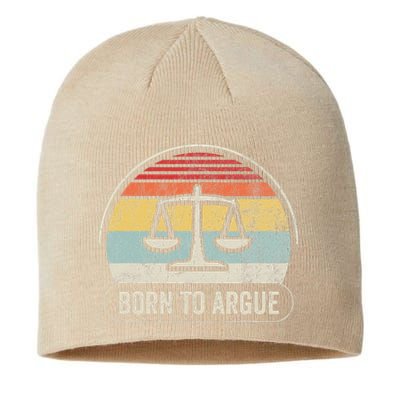 Born To Argue Retro Scales Design Sustainable Beanie