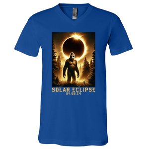 Bigfoot Totality April 8 2024 V-Neck T-Shirt