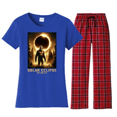 Bigfoot Totality April 8 2024 Women's Flannel Pajama Set