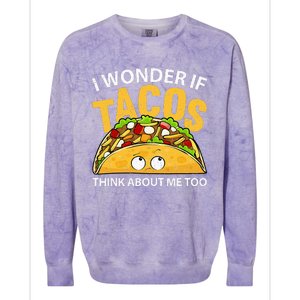 Best Taco Art For Wo Cinco De Mayo Mexican Taco Lover Colorblast Crewneck Sweatshirt