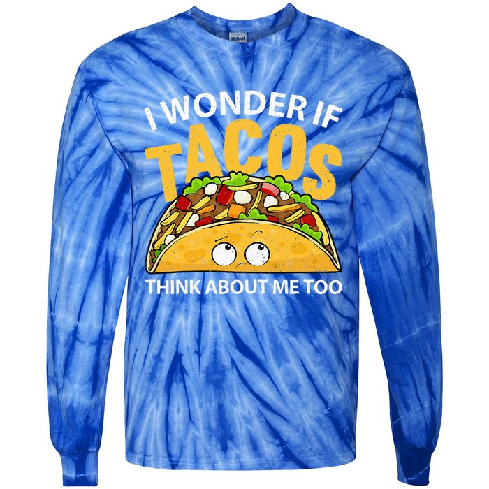 Best Taco Art For Wo Cinco De Mayo Mexican Taco Lover Tie-Dye Long Sleeve Shirt