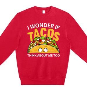 Best Taco Art For Wo Cinco De Mayo Mexican Taco Lover Premium Crewneck Sweatshirt