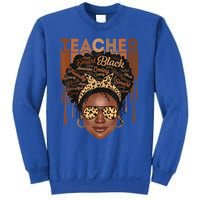 Black Teacher Afro Retro Matching Black History Month Gift Sweatshirt