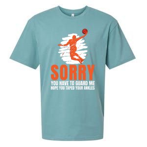 Basketball Taped Ankles Gift Hoop Basketballer Match Player Gift Sueded Cloud Jersey T-Shirt