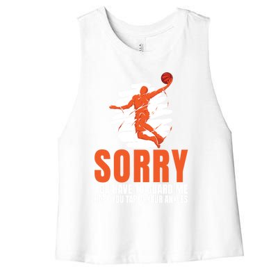 Basketball Taped Ankles Gift Hoop Basketballer Match Player Gift Women's Racerback Cropped Tank