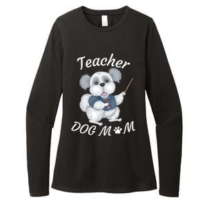 Best Teacher And Dog Mom Mother's Day Fun Cool Gift Womens CVC Long Sleeve Shirt