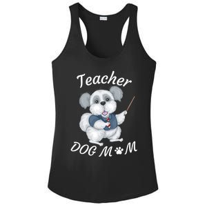 Best Teacher And Dog Mom Mother's Day Fun Cool Gift Ladies PosiCharge Competitor Racerback Tank