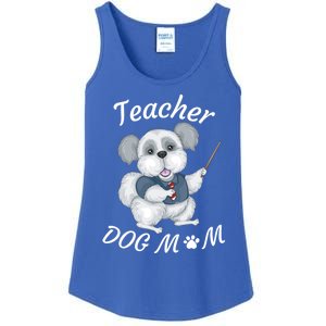 Best Teacher And Dog Mom Mother's Day Fun Cool Gift Ladies Essential Tank