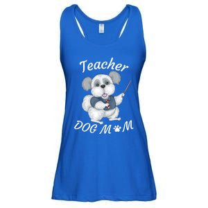 Best Teacher And Dog Mom Mother's Day Fun Cool Gift Ladies Essential Flowy Tank