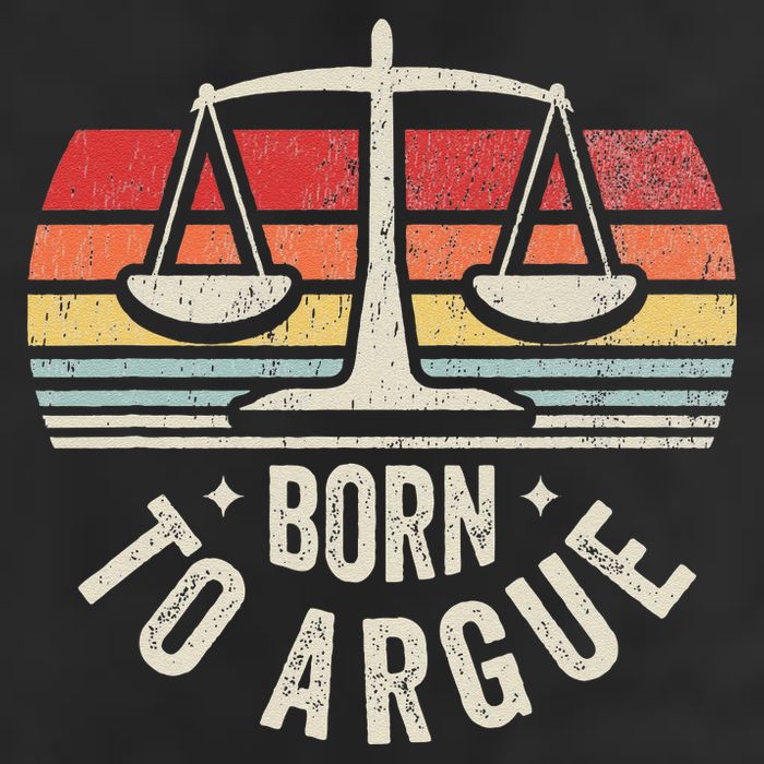 Born To Argue Scales Balance Retro Look Hat