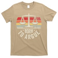 Born To Argue Scales Balance Retro Look T-Shirt