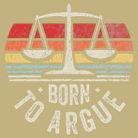 Born To Argue Scales Balance Retro Look T-Shirt