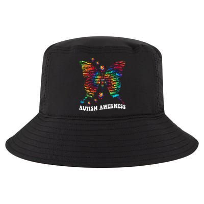 Butterfly Tree Autism Love Accept Support Autism Month Funny Gift Cool Comfort Performance Bucket Hat