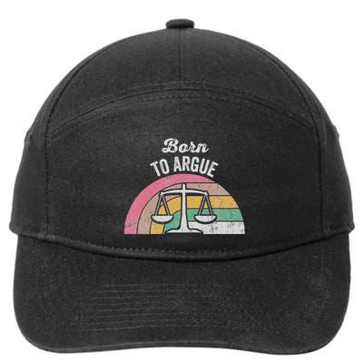 Born To Argue Balance Retro Style 7-Panel Snapback Hat