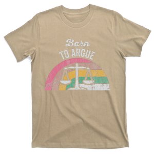 Born To Argue Balance Retro Style T-Shirt