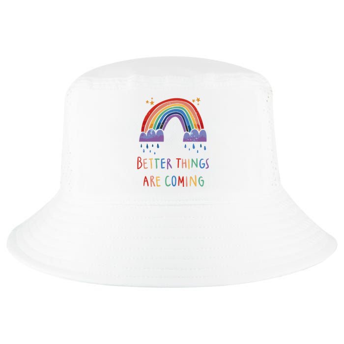 Better Things Are Coming Rainbow Cool Comfort Performance Bucket Hat