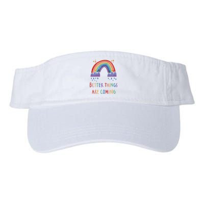 Better Things Are Coming Rainbow Valucap Bio-Washed Visor