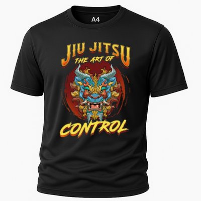 Bjj The Art Of Control Grappling Jiu Jitsu Foo Dog Performance Shirt