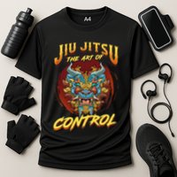 Bjj The Art Of Control Grappling Jiu Jitsu Foo Dog Performance Shirt