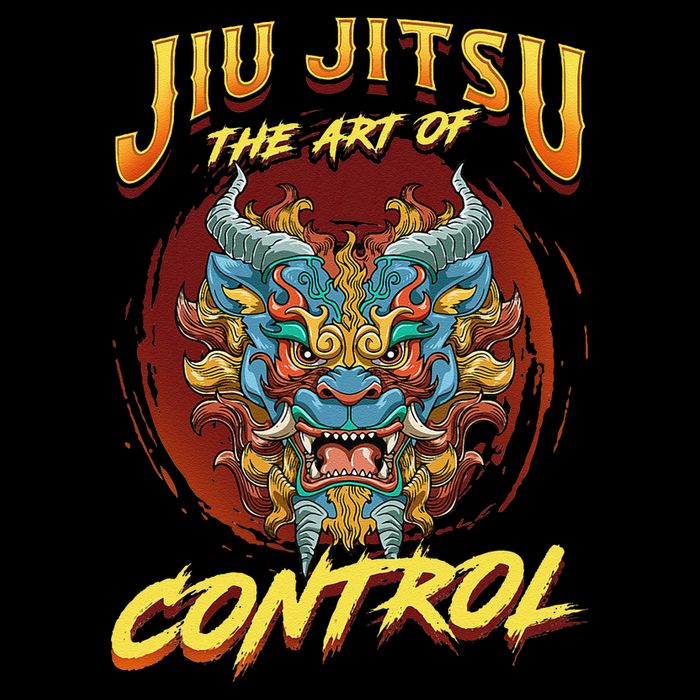 Bjj The Art Of Control Grappling Jiu Jitsu Foo Dog Performance Shirt