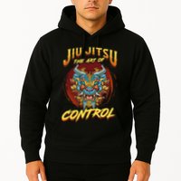 Bjj The Art Of Control Grappling Jiu Jitsu Foo Dog Hoodie