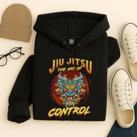 Bjj The Art Of Control Grappling Jiu Jitsu Foo Dog Hoodie