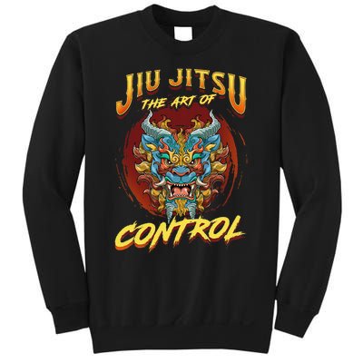 Bjj The Art Of Control Grappling Jiu Jitsu Foo Dog Sweatshirt